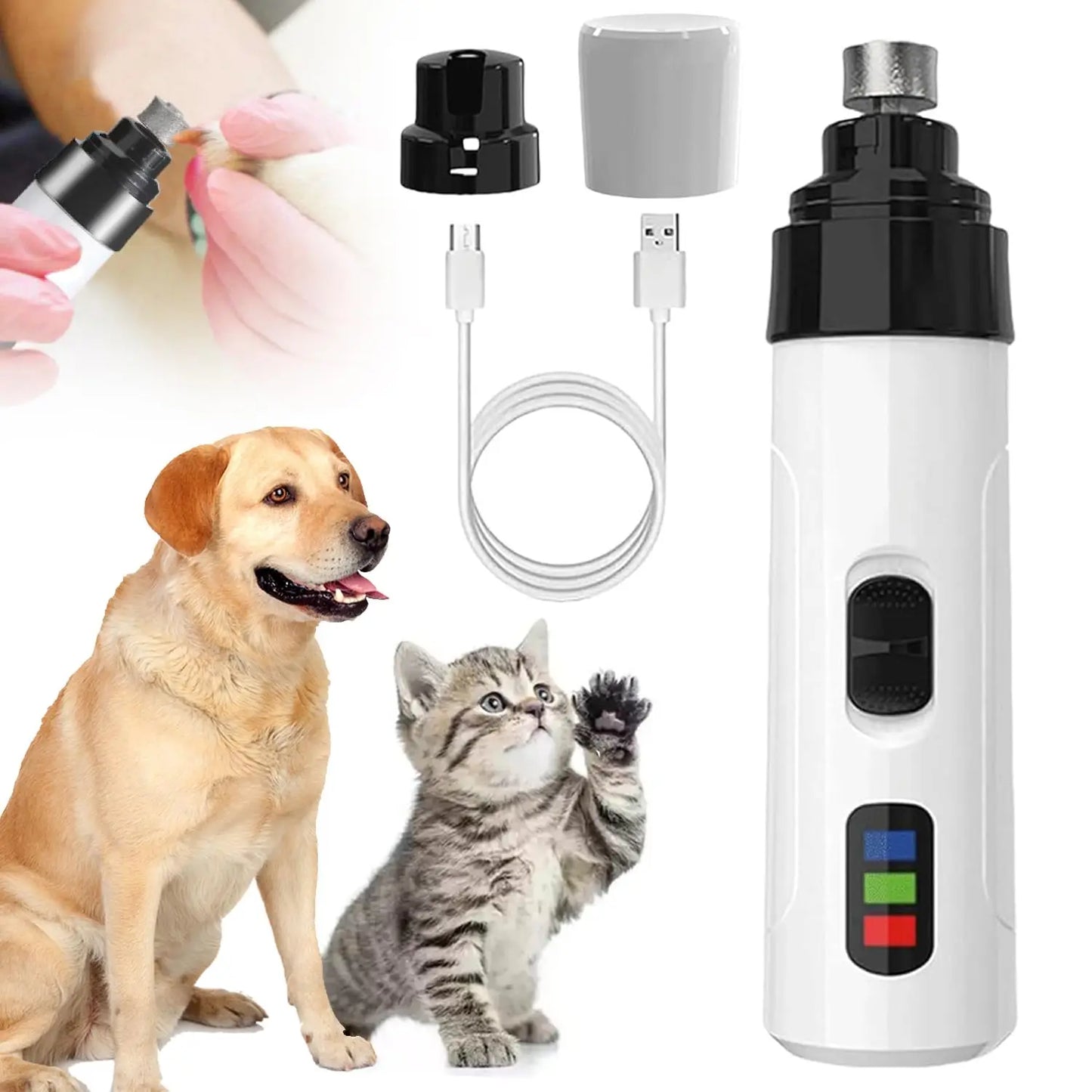 Silent Grind Pro Dog Nail Trimmer 2025 – Best Electric Dog Nail Clippers for Pet Grooming
