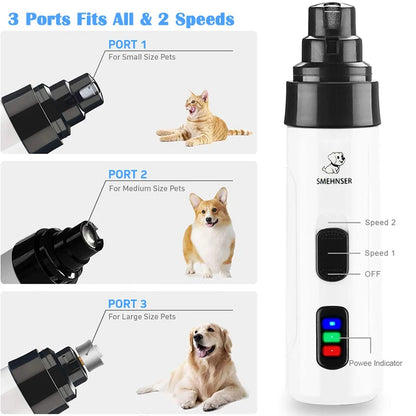 Silent Grind Pro Dog Nail Trimmer 2025 – Best Electric Dog Nail Clippers for Pet Grooming