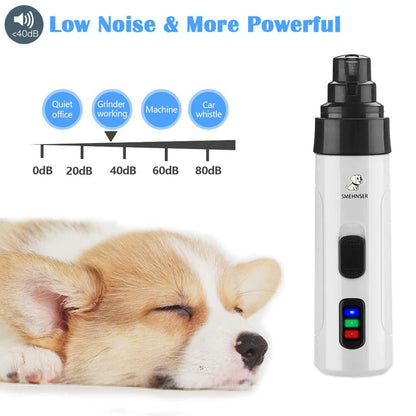 Silent Grind Pro Dog Nail Trimmer 2025 – Best Electric Dog Nail Clippers for Pet Grooming