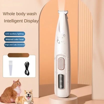 LED Dog Trimmer - Waterproof with 18mm Blade.